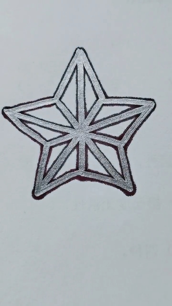 简笔画#画个五角星