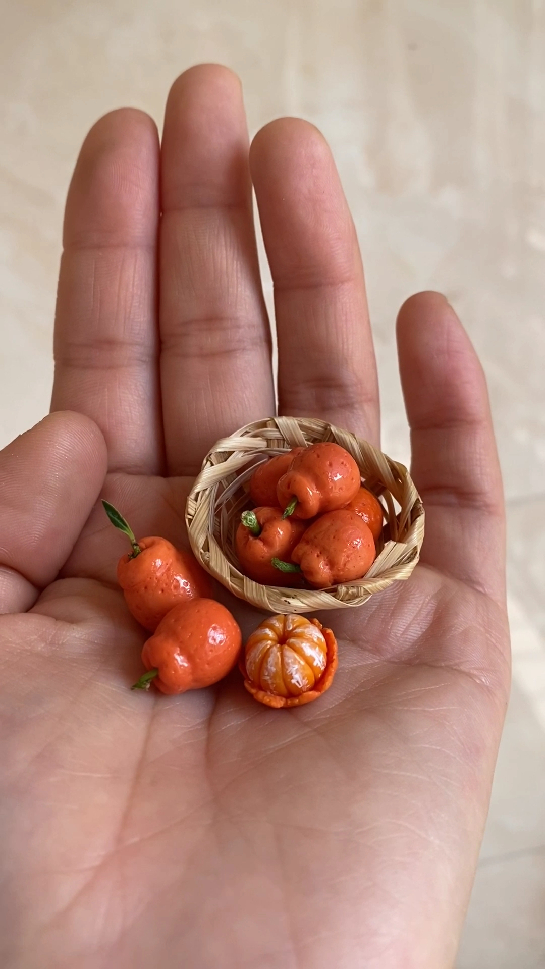 粘土橘子教程#粘土仿真小丑橘教程