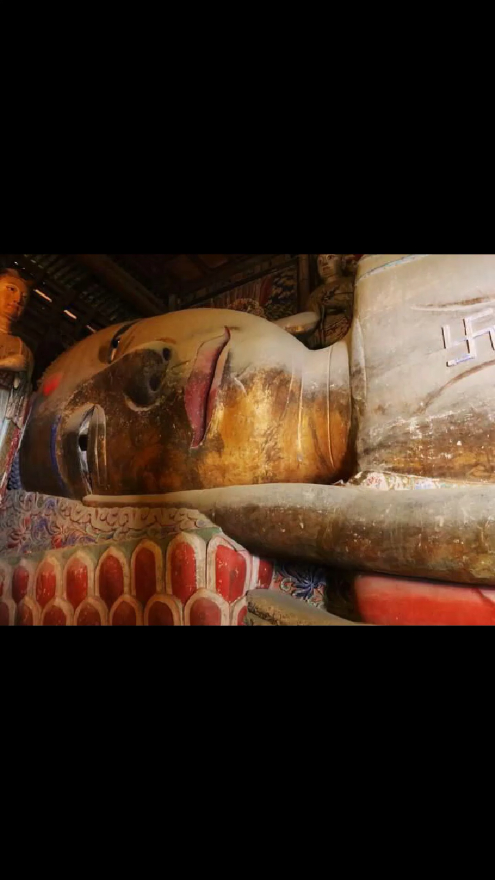 旅游进行时#张掖大佛寺又名睡佛寺一觉睡西天谁知梦里乾坤大只身眠