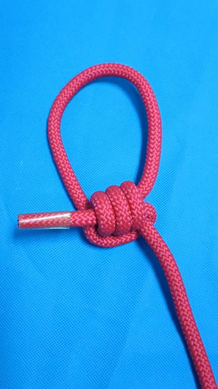 双套压扣结打法实用绳结