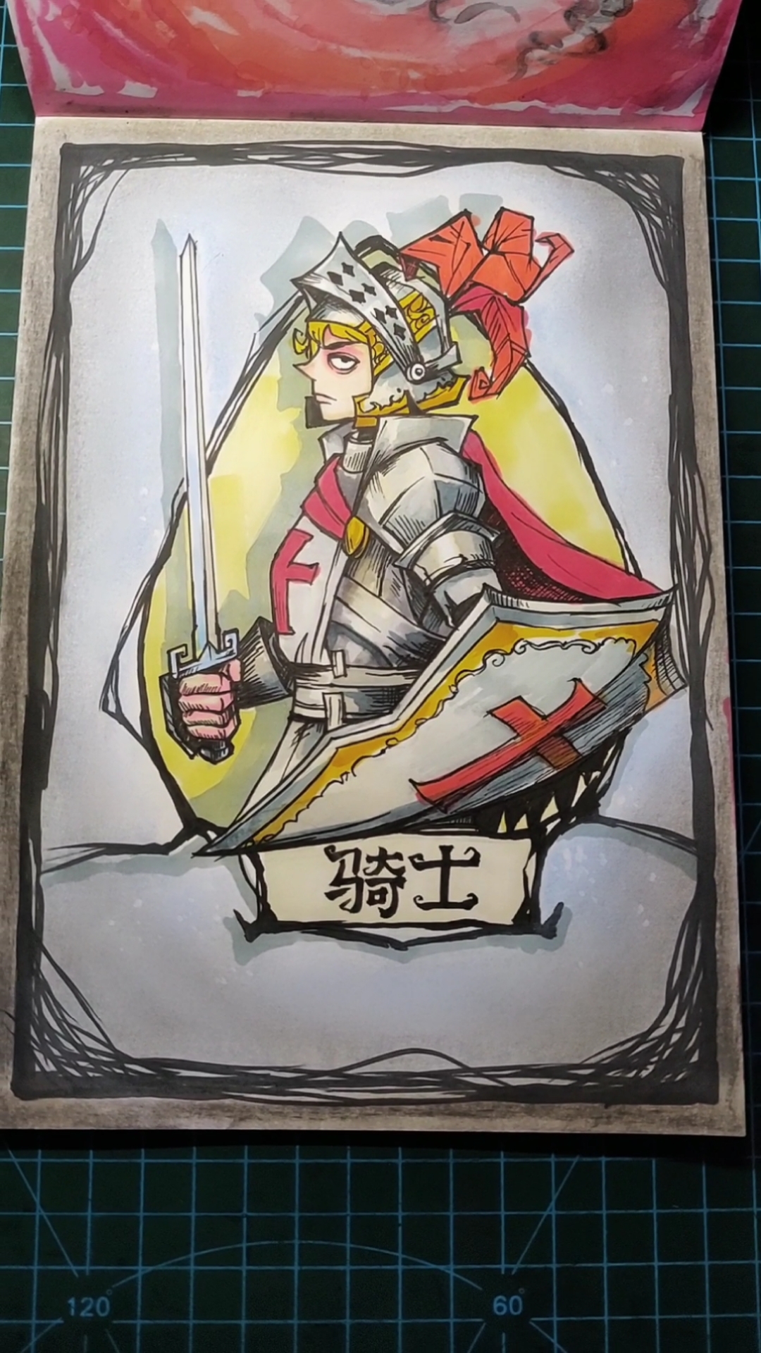狼人杀#骑士,还以为是一张卡牌呢,原来是画的!