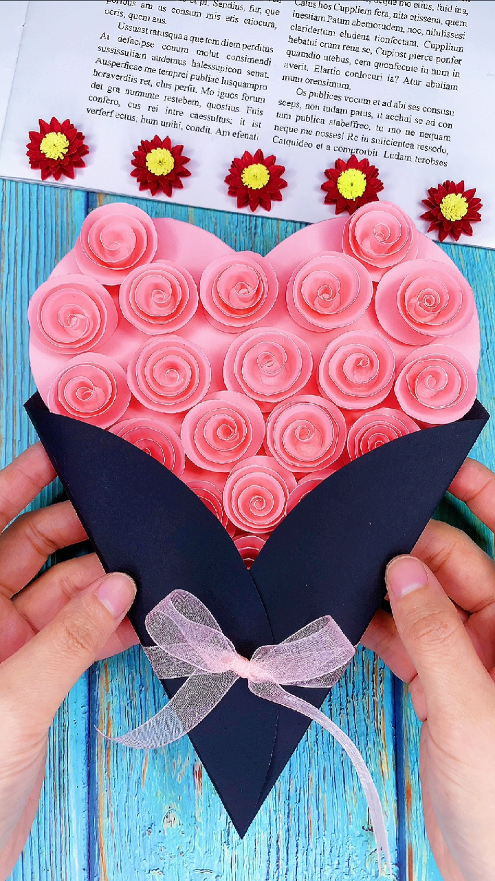 三八女神节#一束漂亮的玫瑰花给妈妈,制作简单又特别有意义!