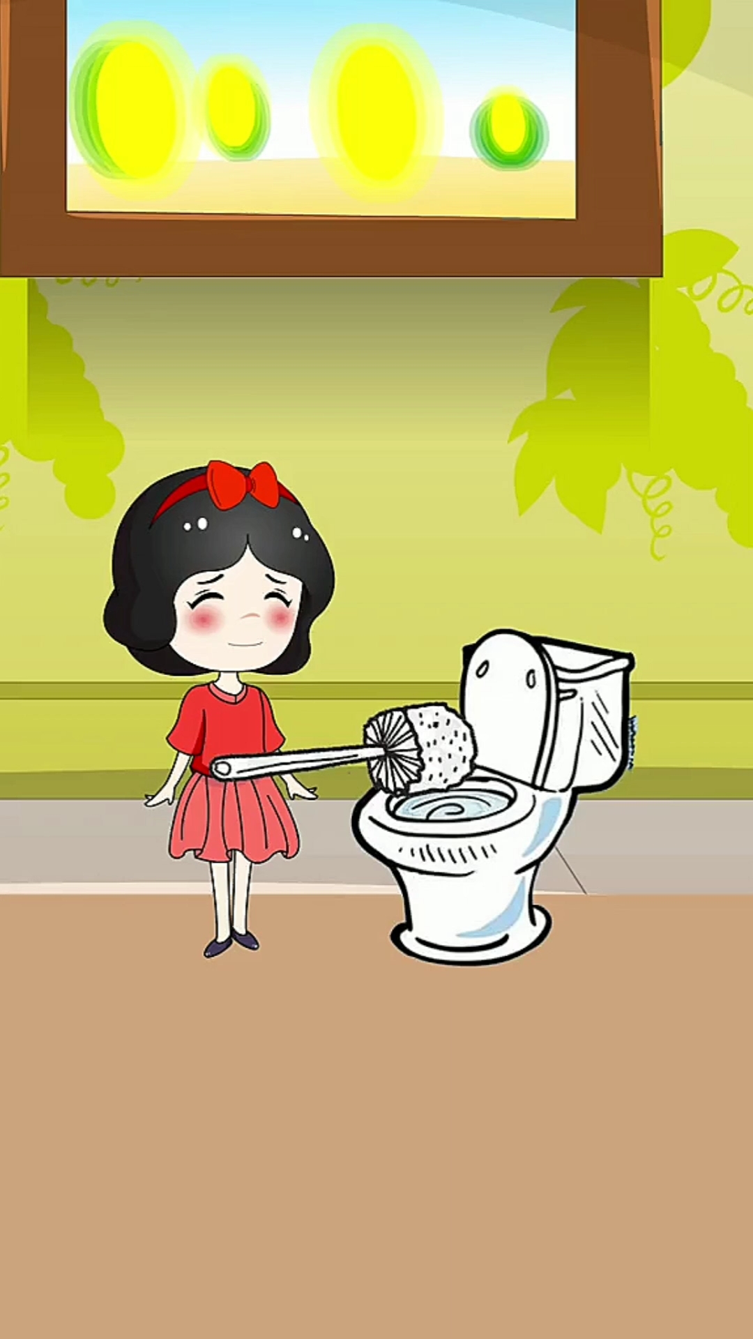 动漫#白雪为什么总是在这里刷马桶呀?