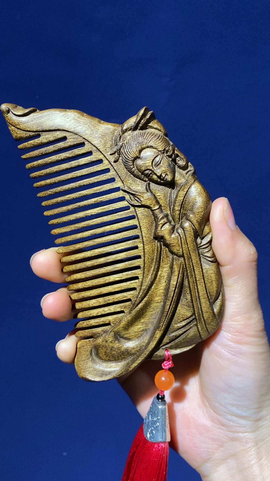 金丝楠木#金丝楠木"仕女"短梳