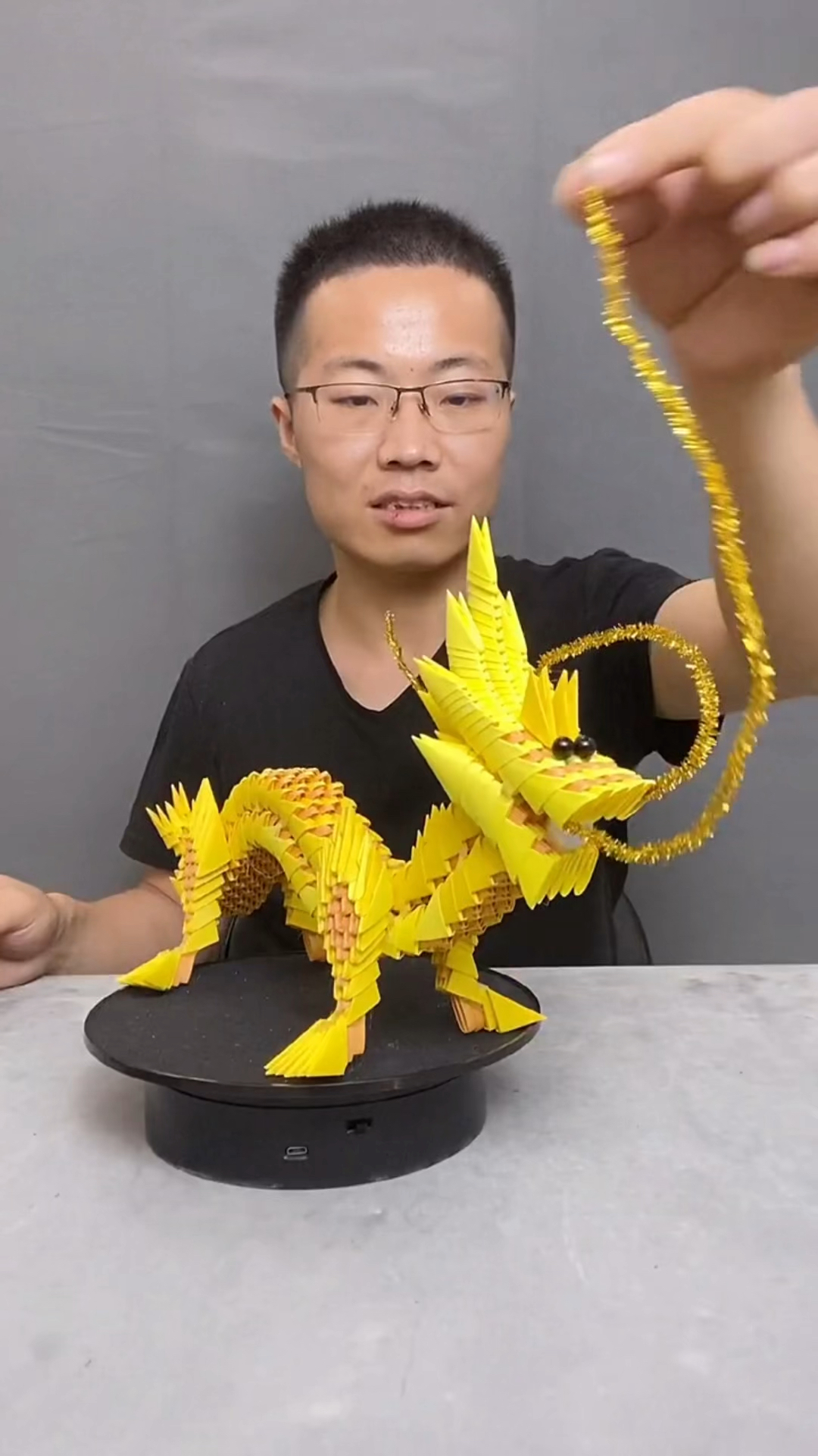 手工制作纯手工折纸作品中国龙你会喜欢这样的作品吗