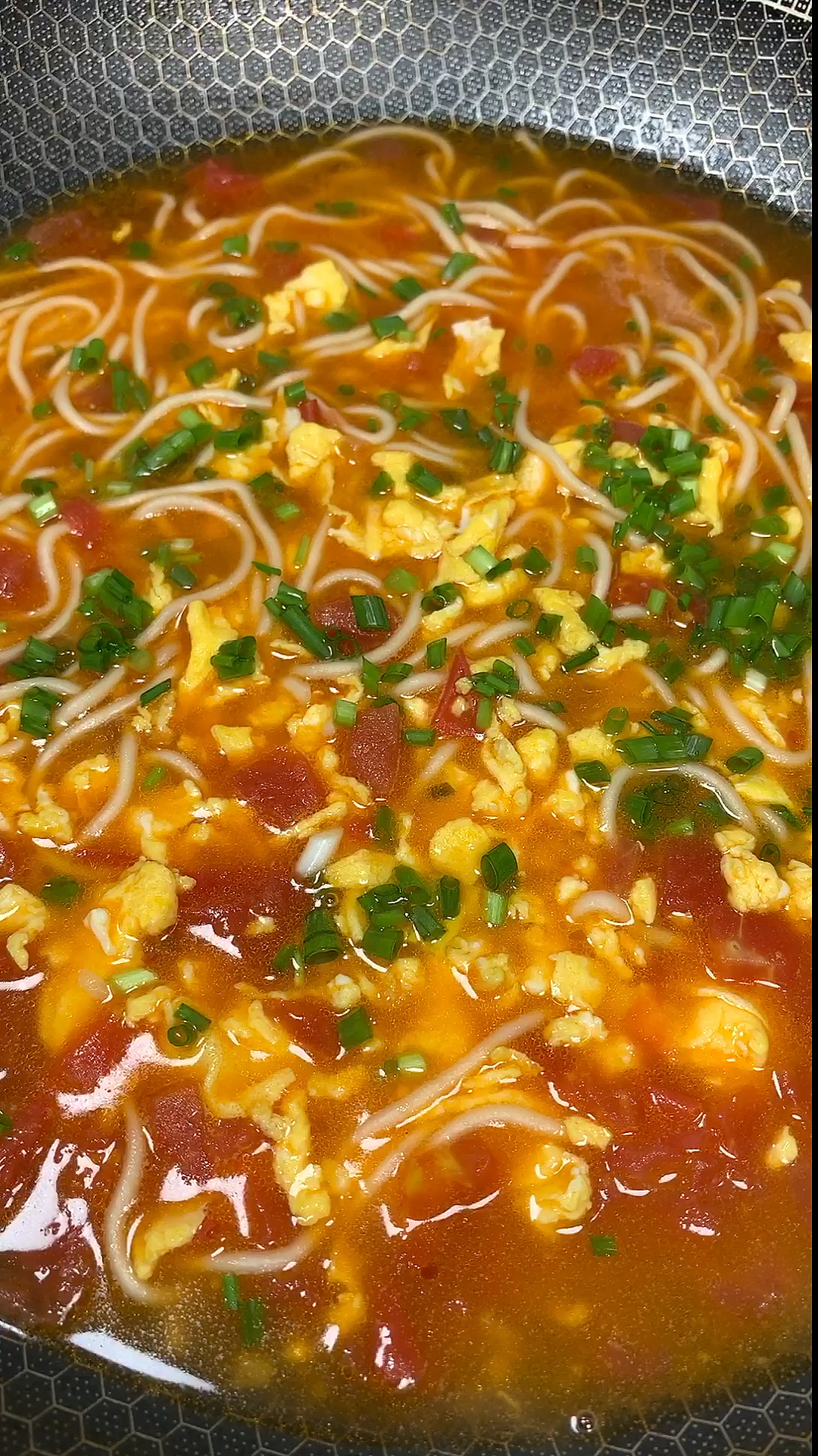 美食#西红柿炝锅面教程