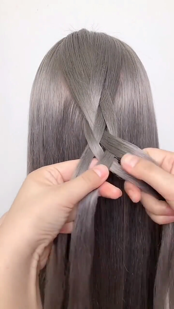 扎发精英#四股辫编发慢教程