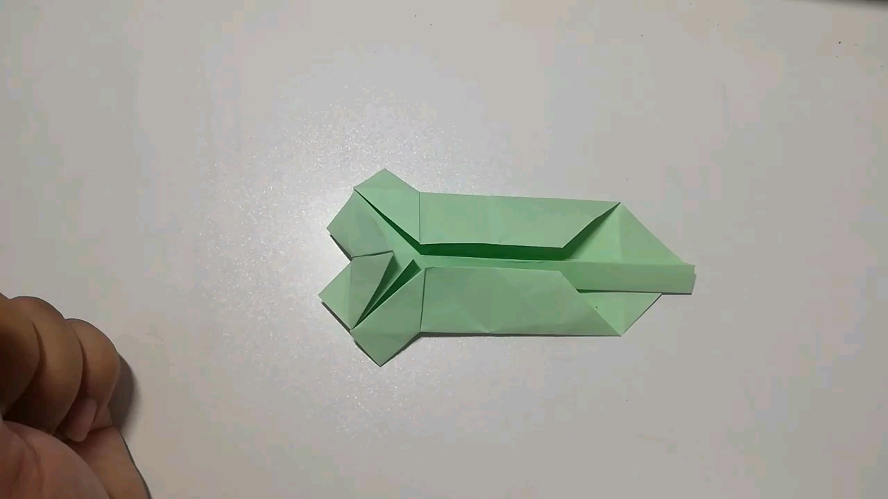 手工折纸#一只会张嘴的小狐狸