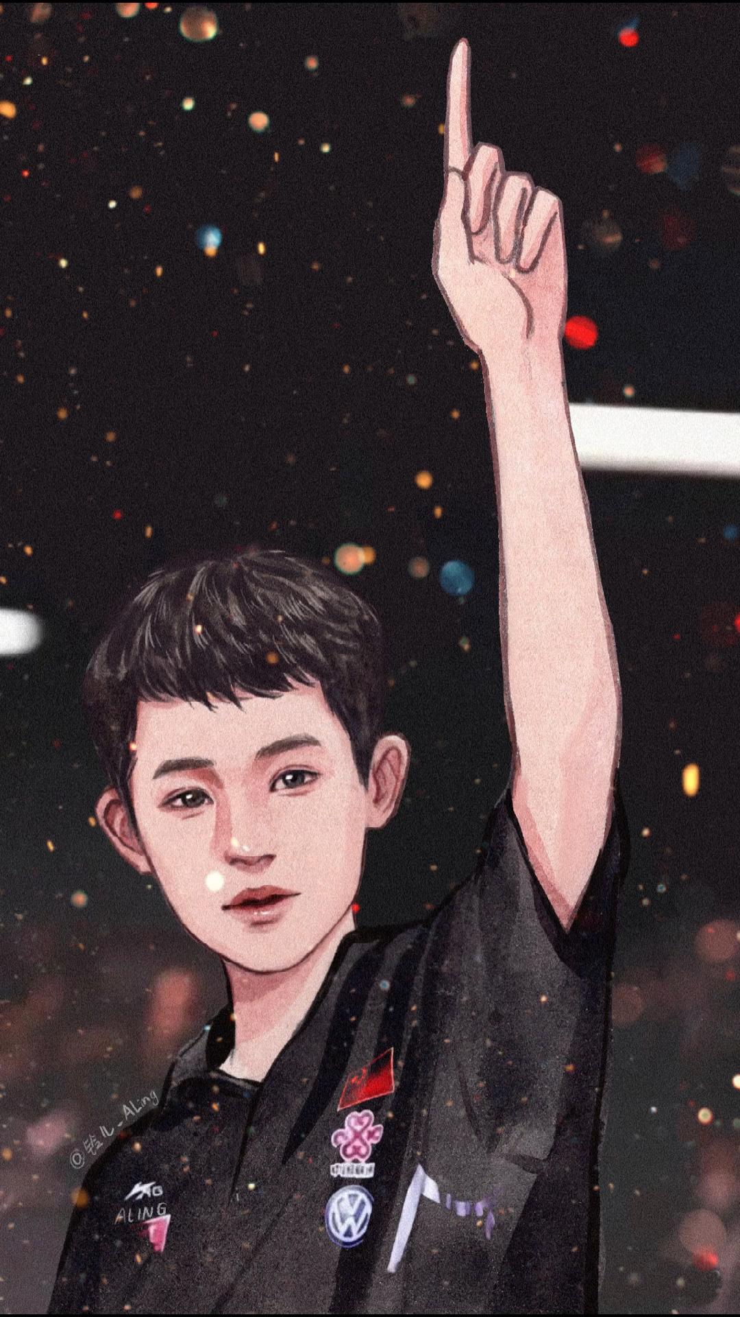 铃儿水彩##张继科少年意气风发,时代永不落幕-度小视