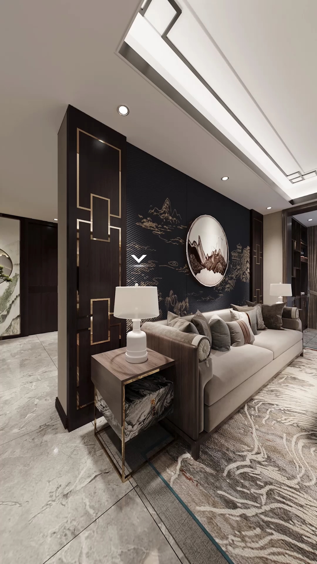 新中式#新中式风格的特点就是古典优雅,幽静雅观,特别耐看,真的拾百