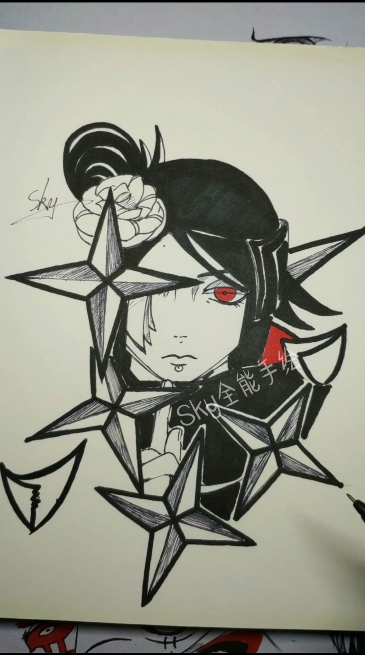 火影忍者#手绘火影忍者人物小南.-度小视