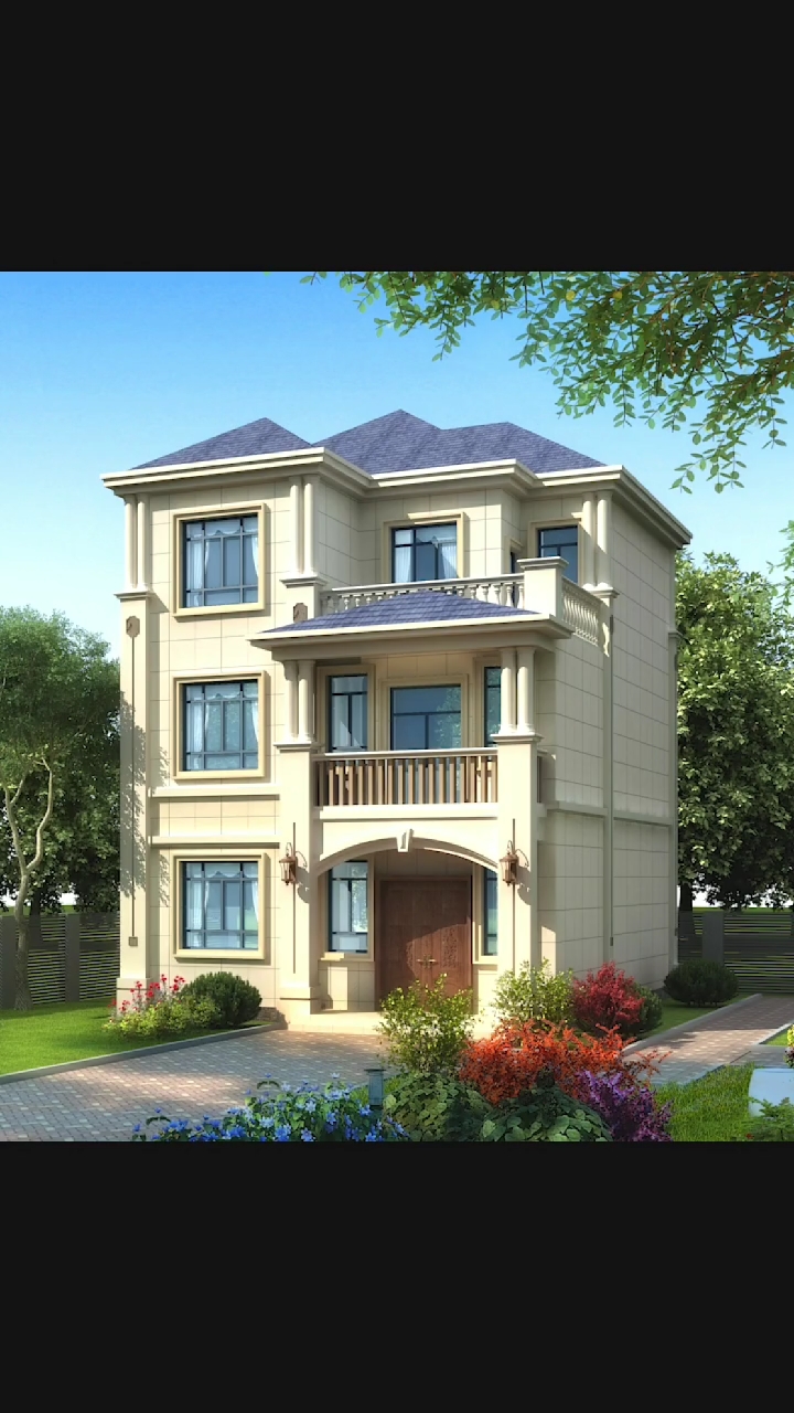 农村别墅#宅基地小可以按照这9款样式来建筑.