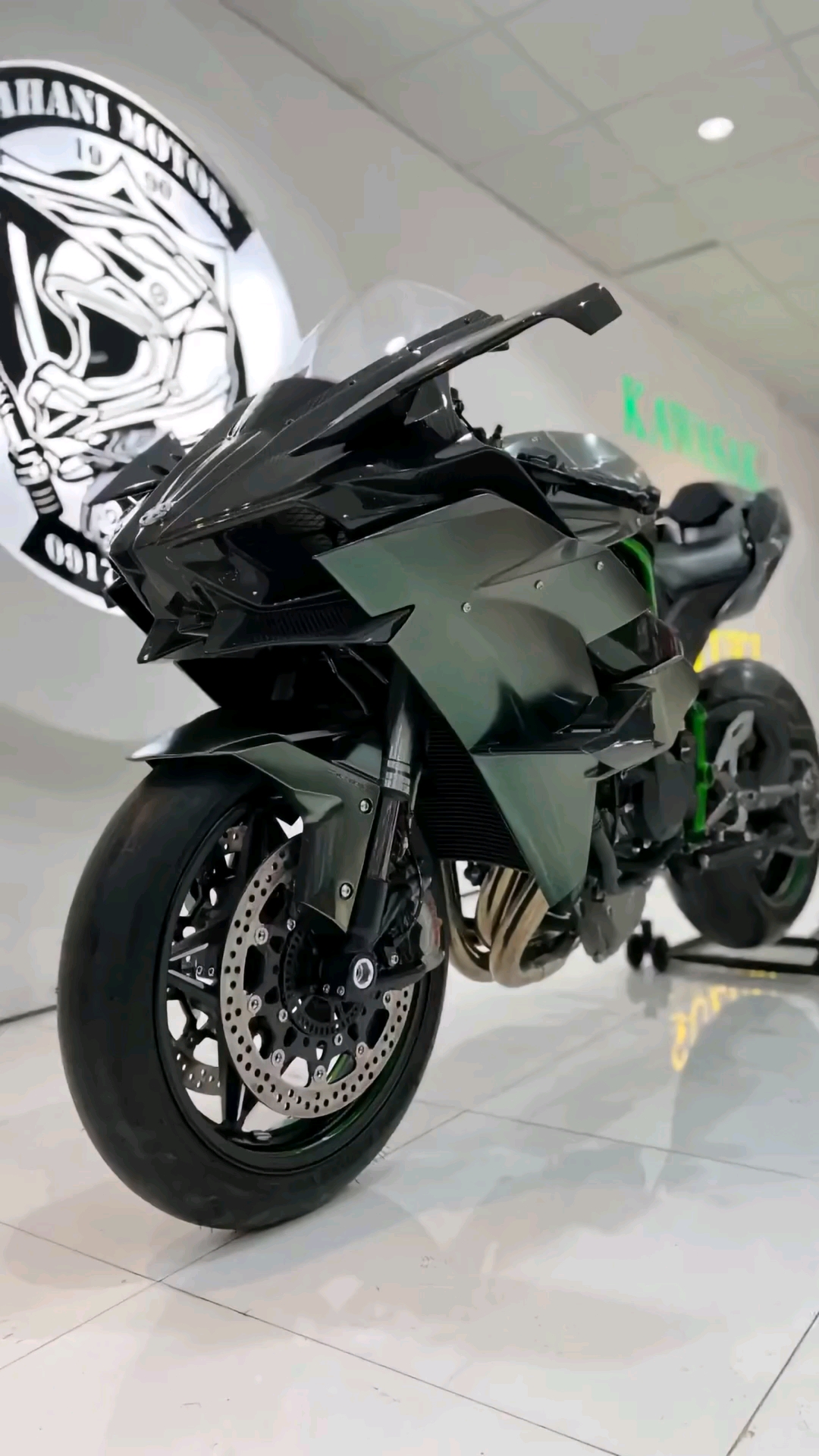 摩托车#川崎h2r重机车