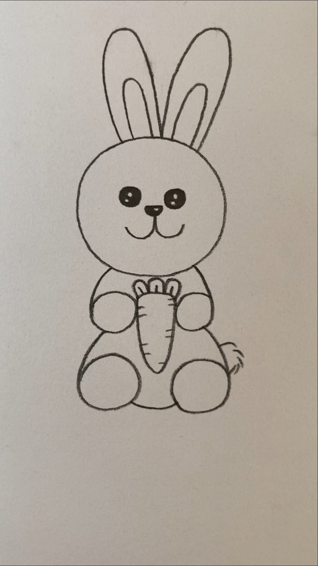 小白兔简笔画 画法图片