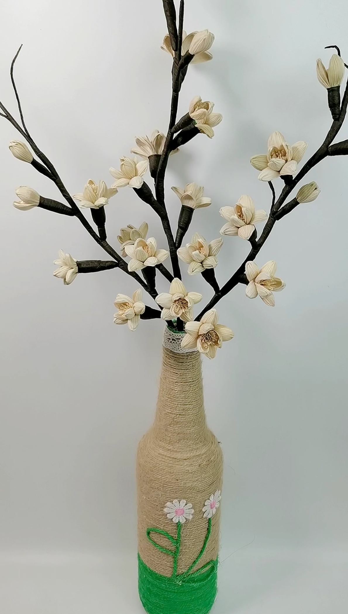 手工制作#玉米皮别扔,做颗充满玉米香的腊梅花吧～9898-度小视