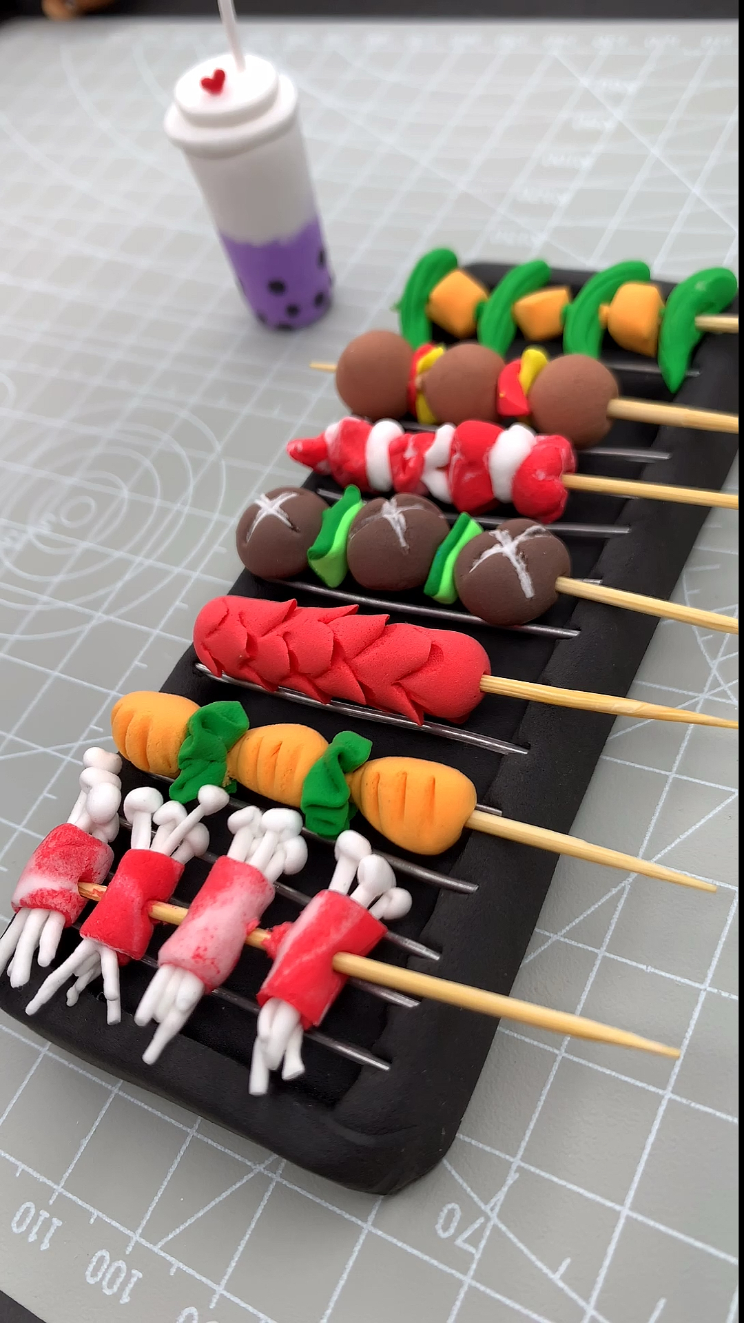 超轻粘土#吃烧烤啦