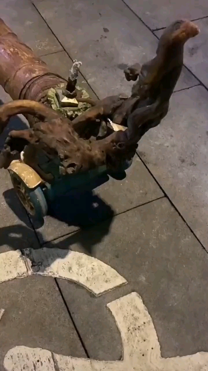 11月5日成都街拍看看大爷自制的烟杆网友大爷终究是大爷