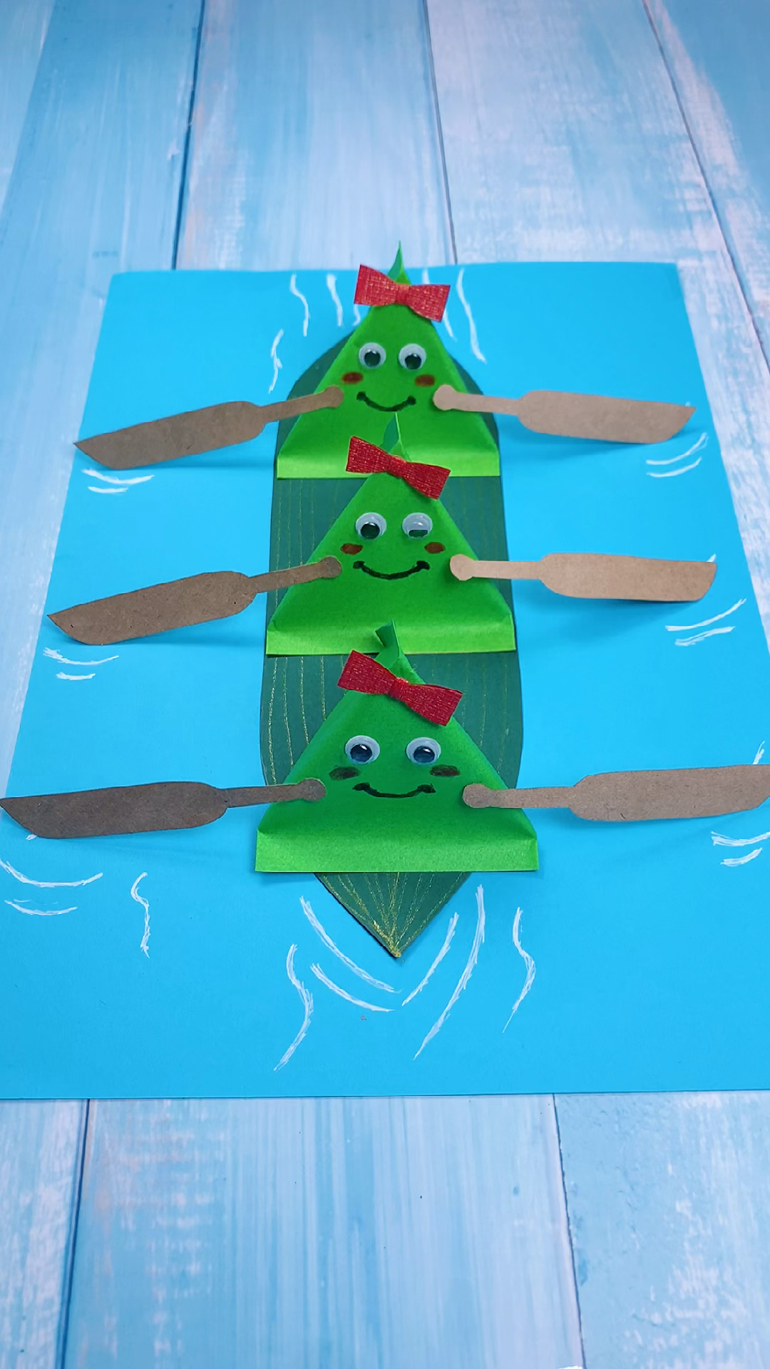 手工制作#端午到,赛龙舟