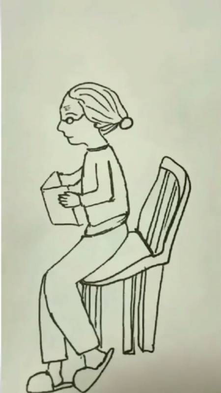 简笔画#女人的一生不容易,一定要爱护好自己