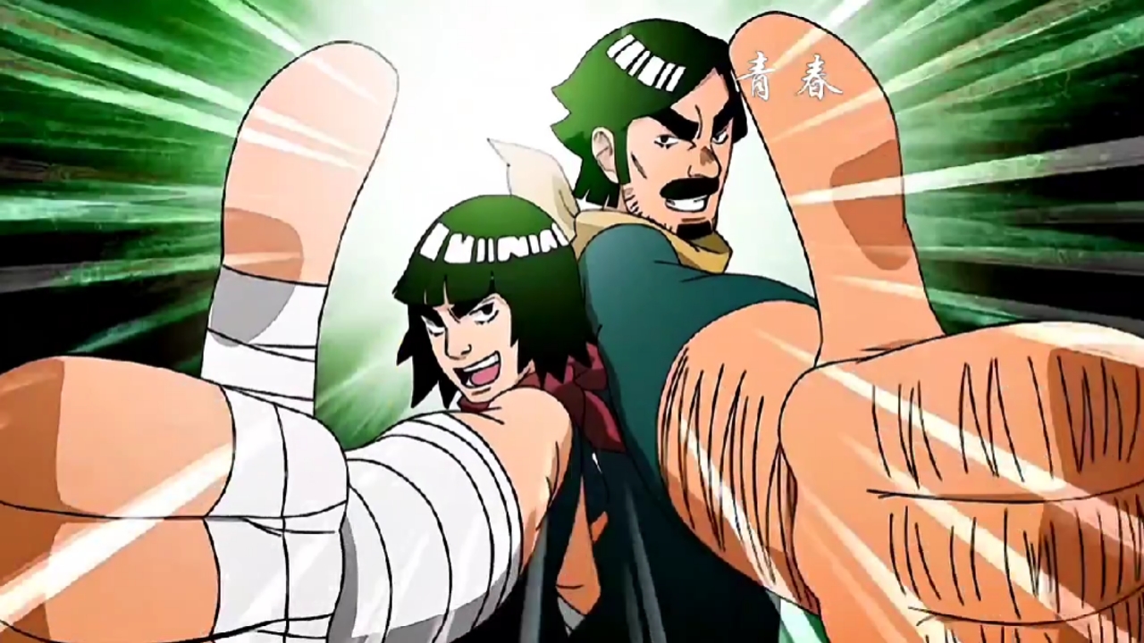 火影忍者#青春二人组体术辉煌时代,青春永不倒下