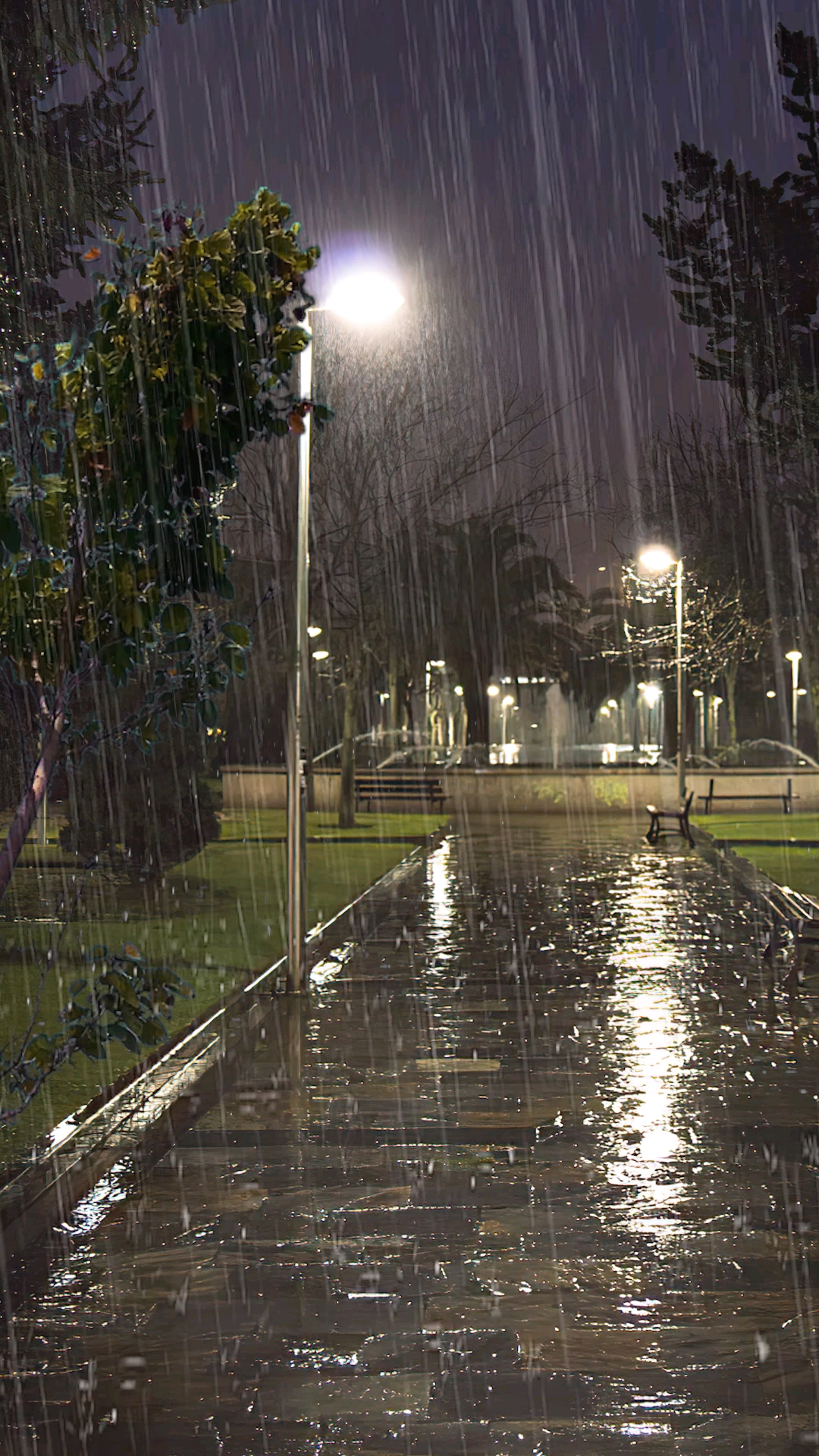 下雨时的场景图片