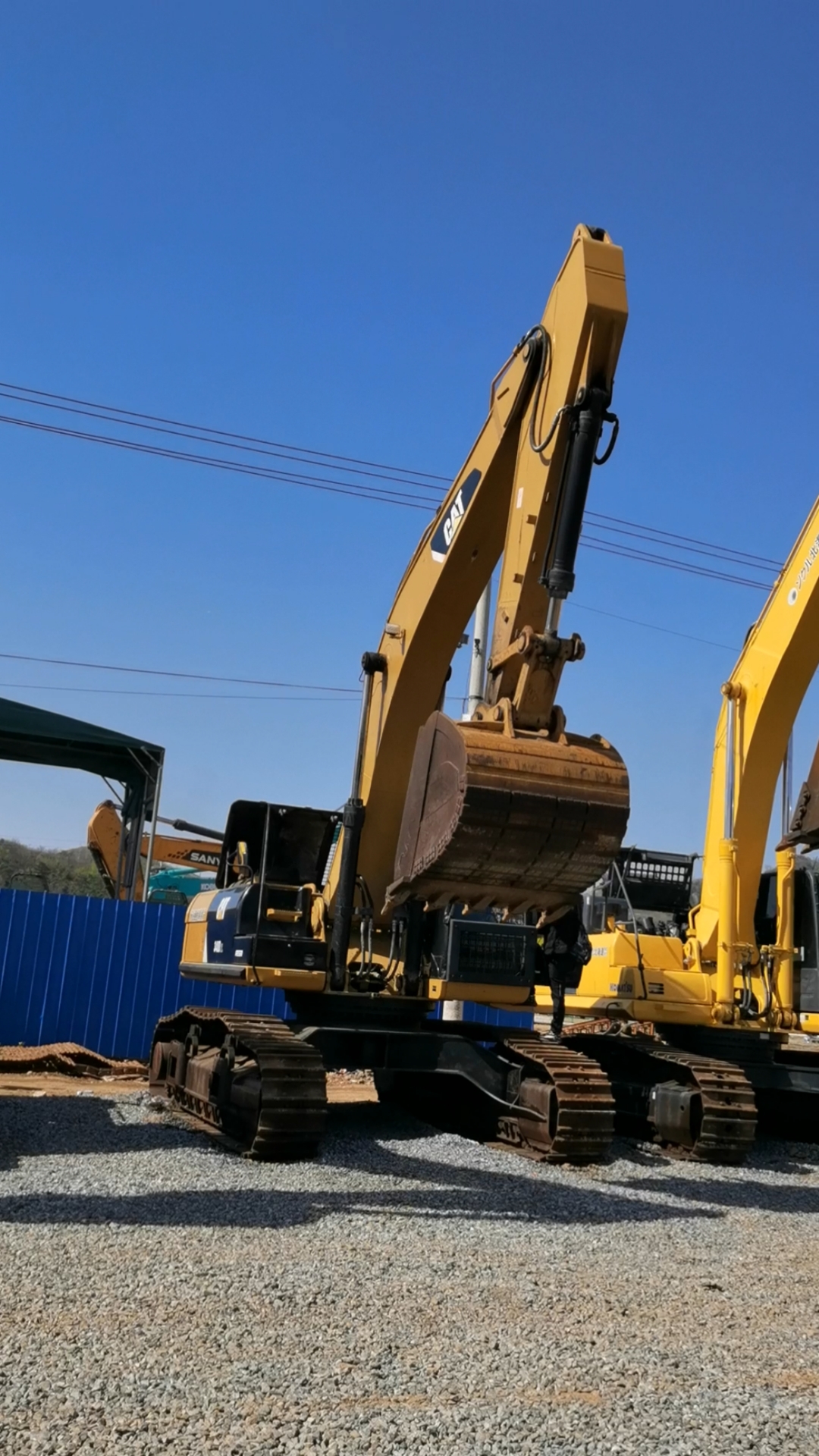 二手挖掘机个人#卡特340二手挖掘机拍摄现场,云南挖友体验中