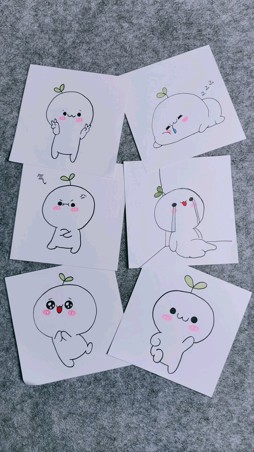 可爱长草颜简笔画合集