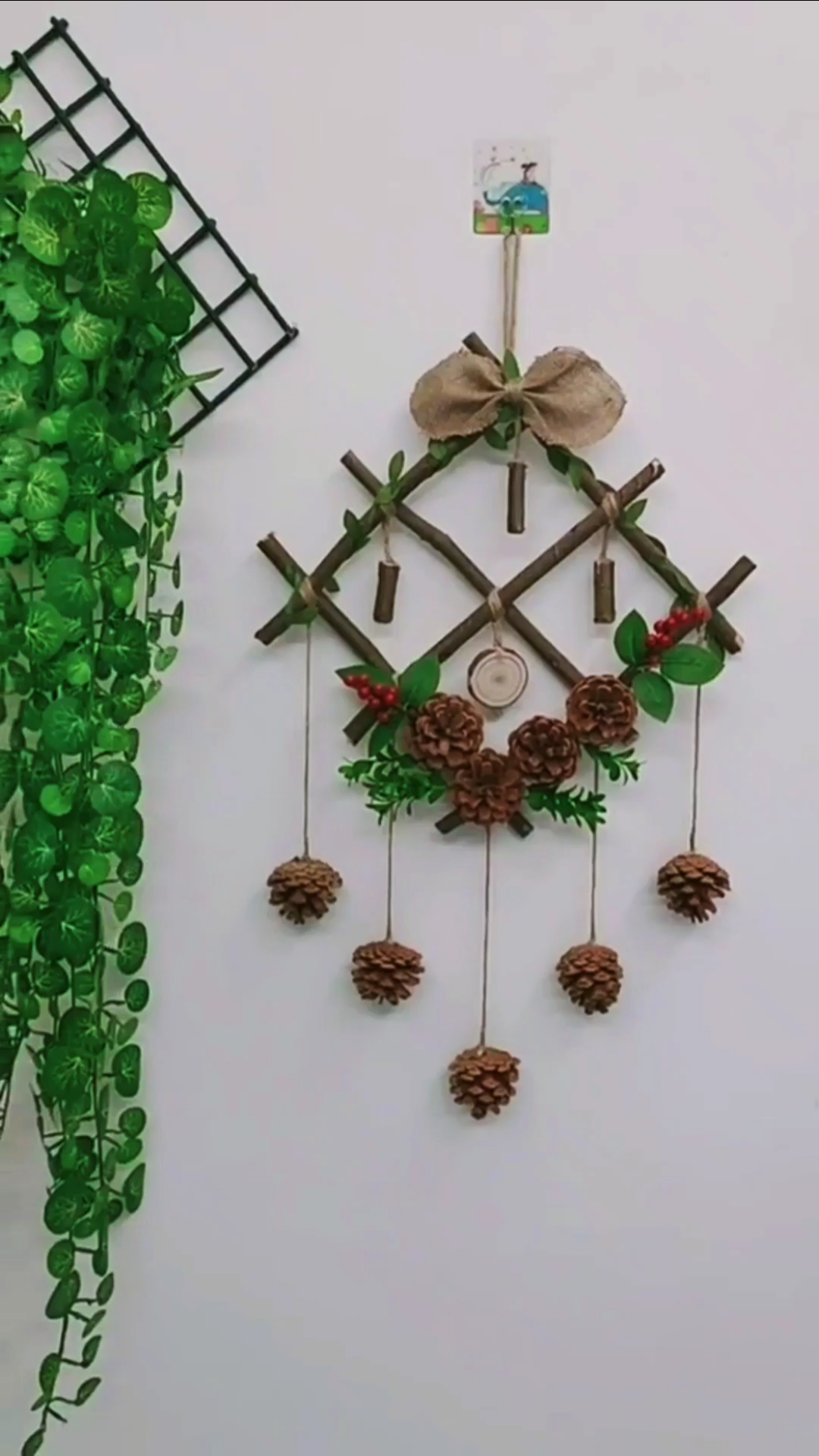 松果手工制作田园风墙饰大自然赋予我们的美