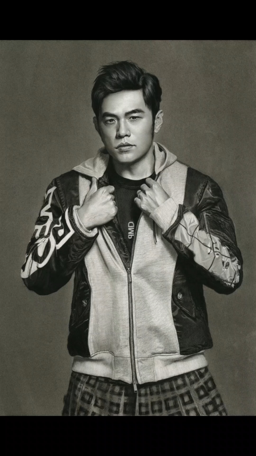 绘画#学员写实素描人物《周杰伦》