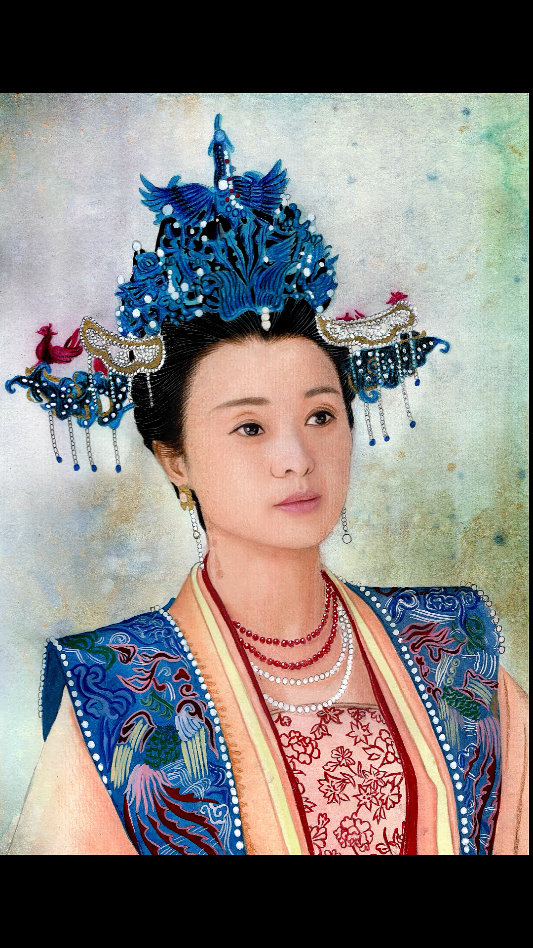 电视剧清平乐#吴越是《清平乐》里的大娘娘,画张大娘娘-度小视