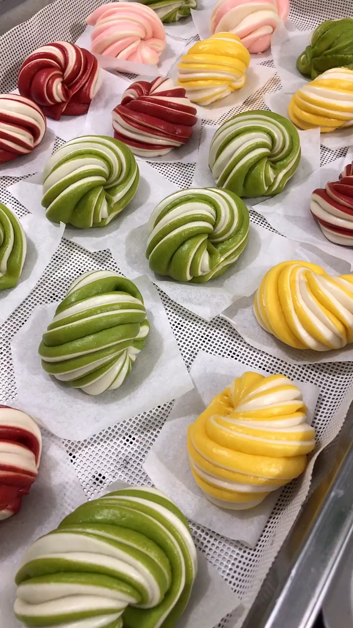 果蔬卡通包#彩色小花卷