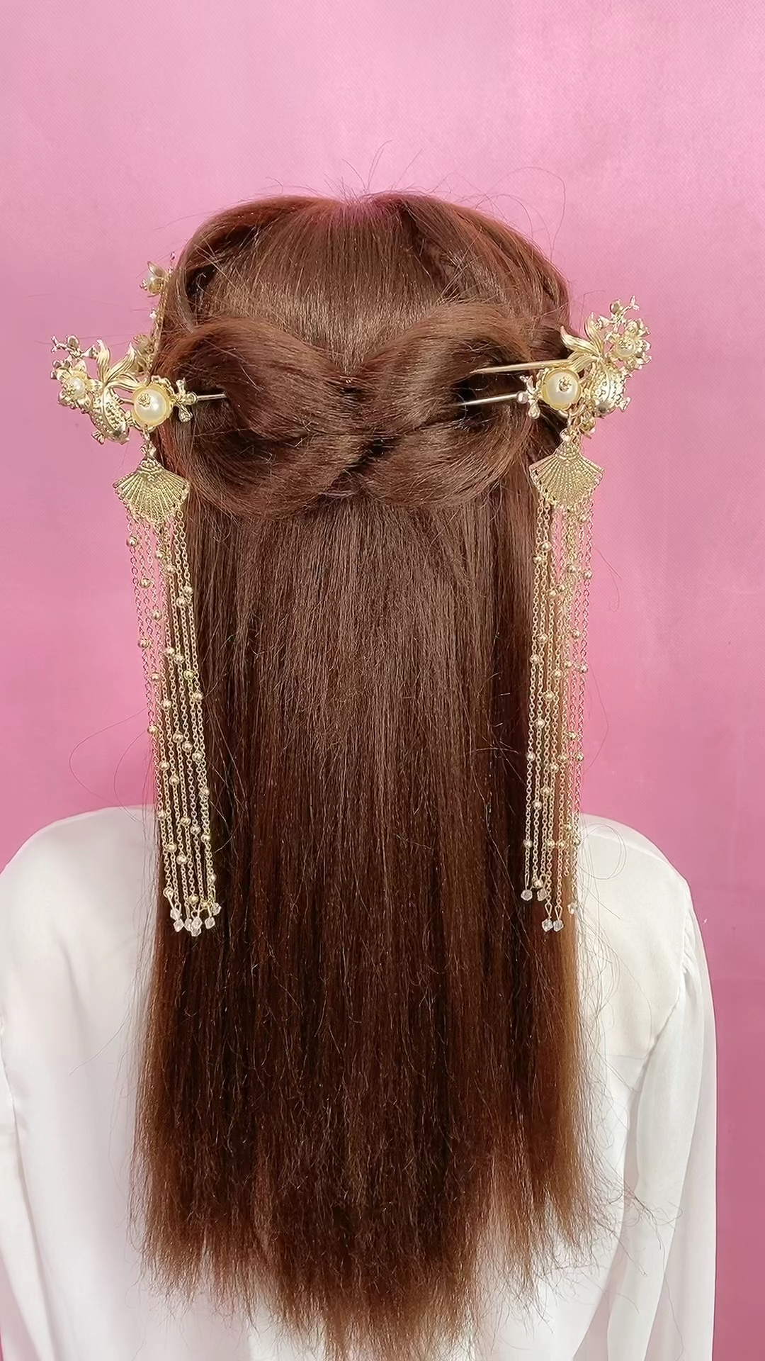 全民最火编发#古代大小姐这样用步摇发簪