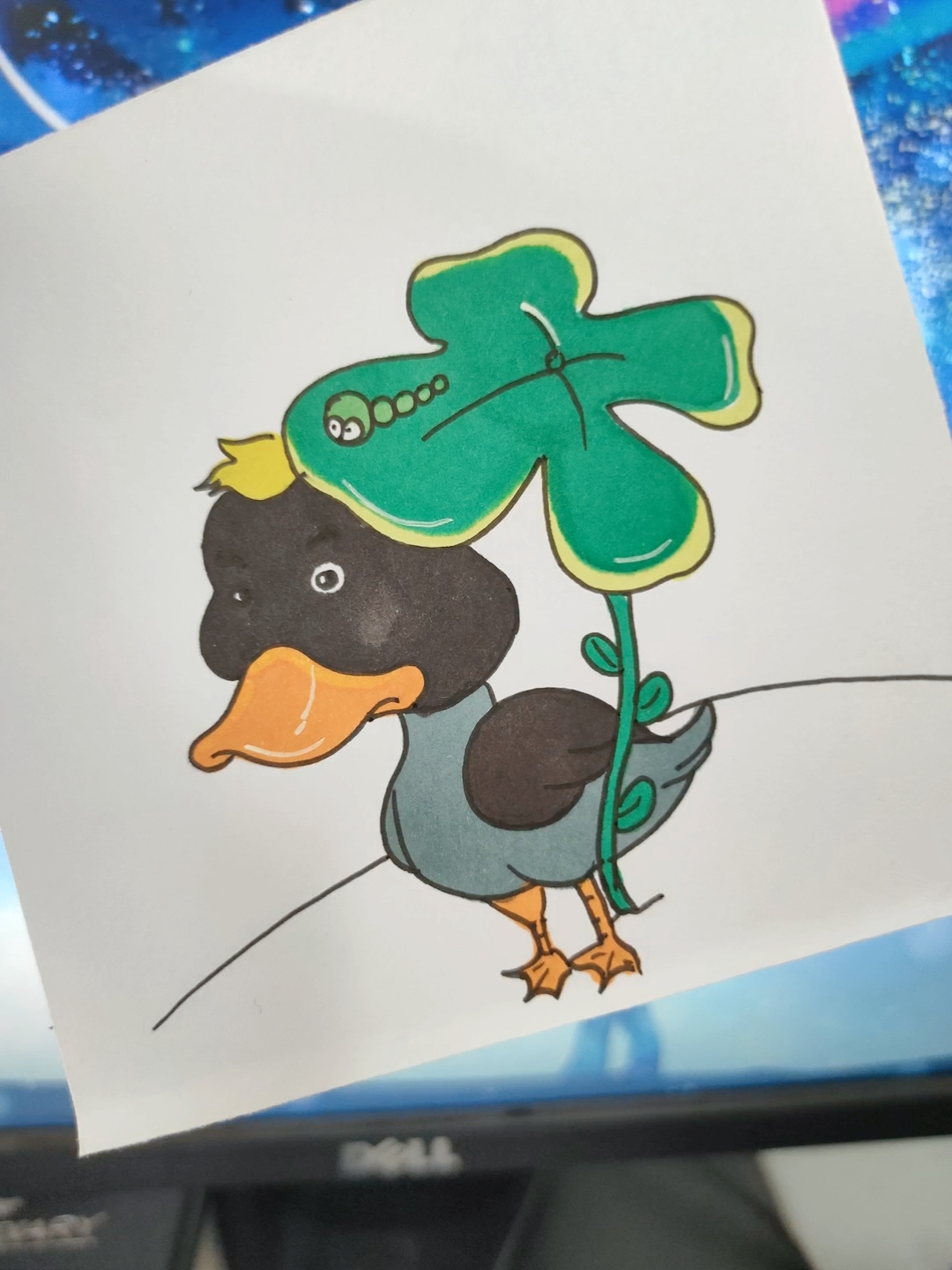 丑小鸭的画法简笔画图片