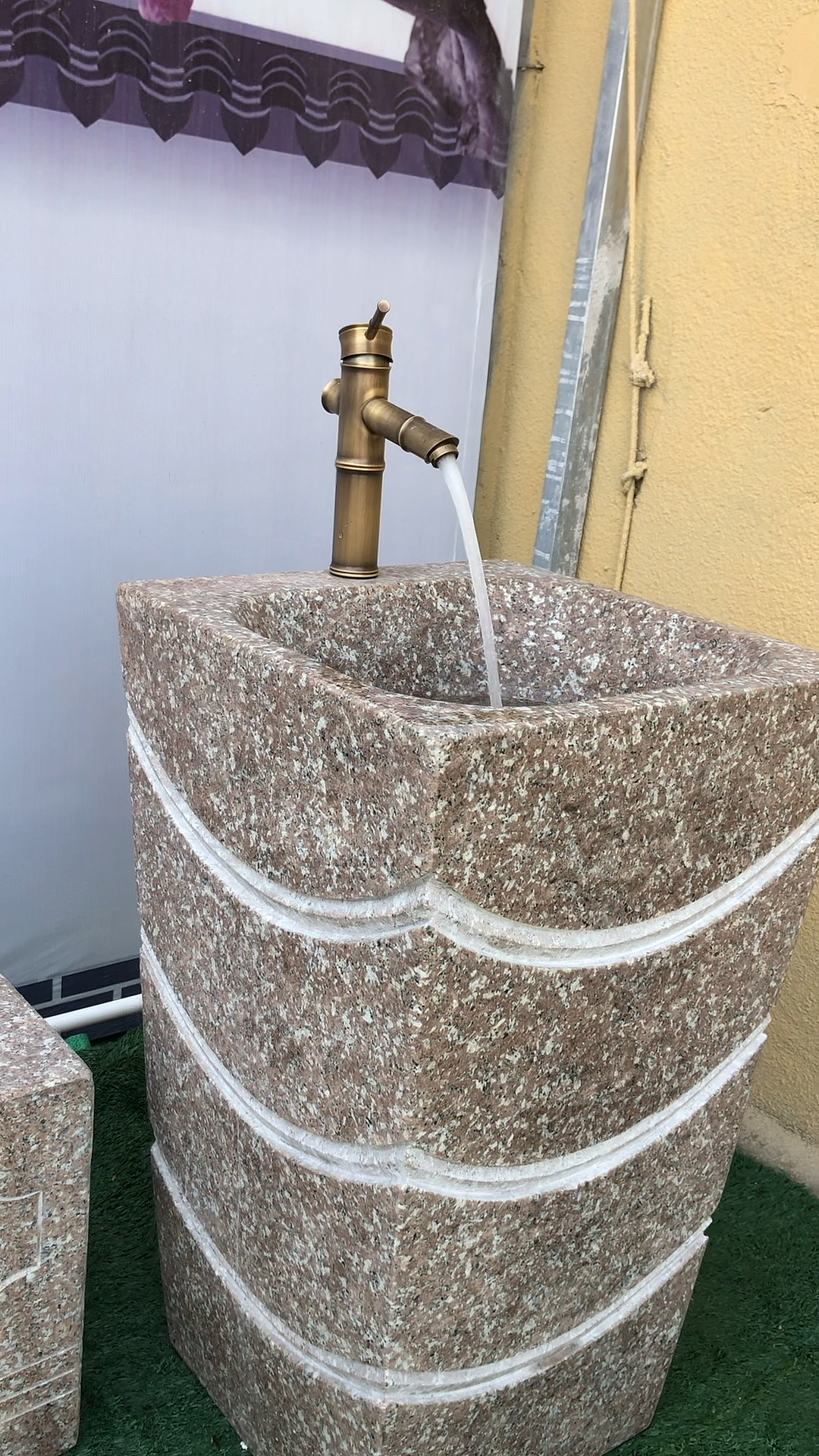 不一样的人生#石雕洗手盆