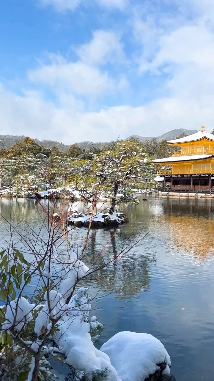 日本京都金阁寺美景