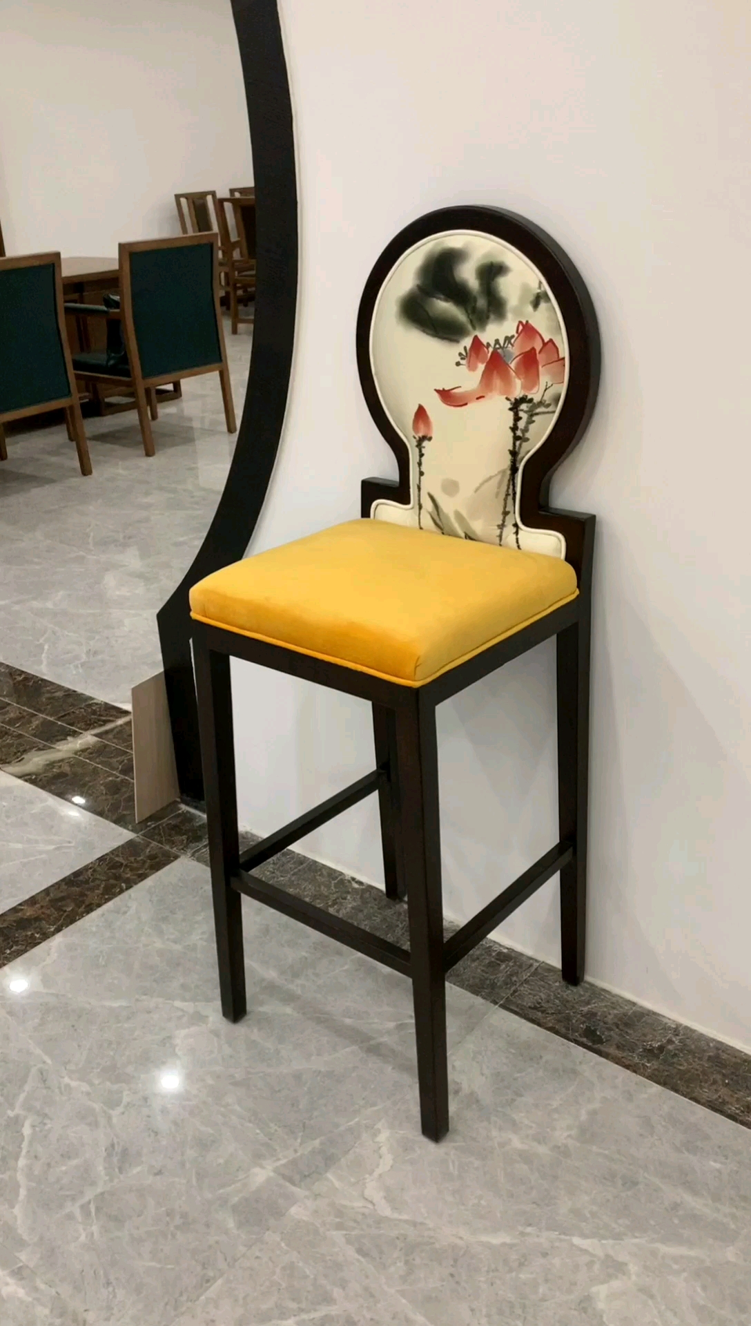 新中式#吧台专用凳子