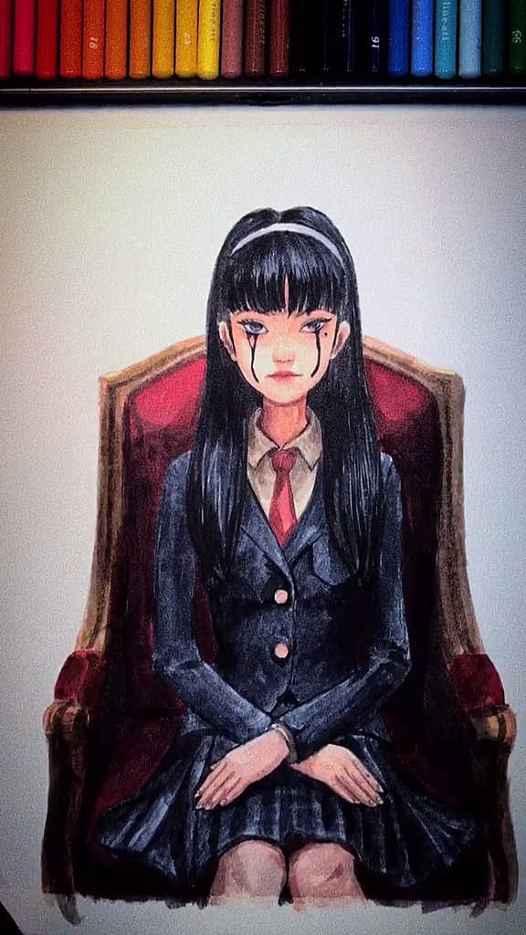 第五人格#富江十分之一的美丽#画画原来如此简单#手绘#画画#水彩