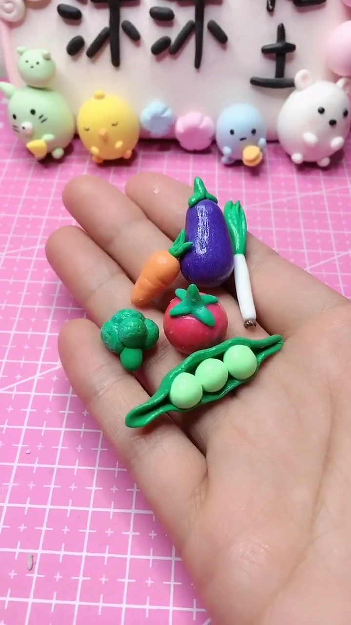 #超轻粘土#粘土迷你蔬菜
