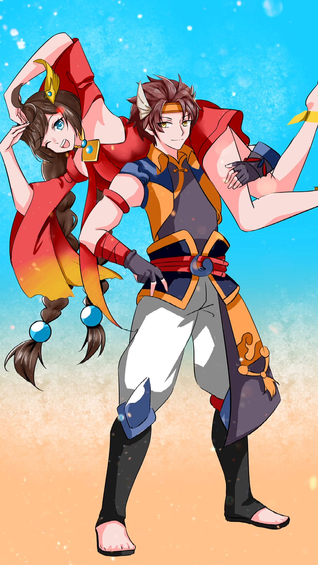 王者荣耀情侣:大乔与孙策