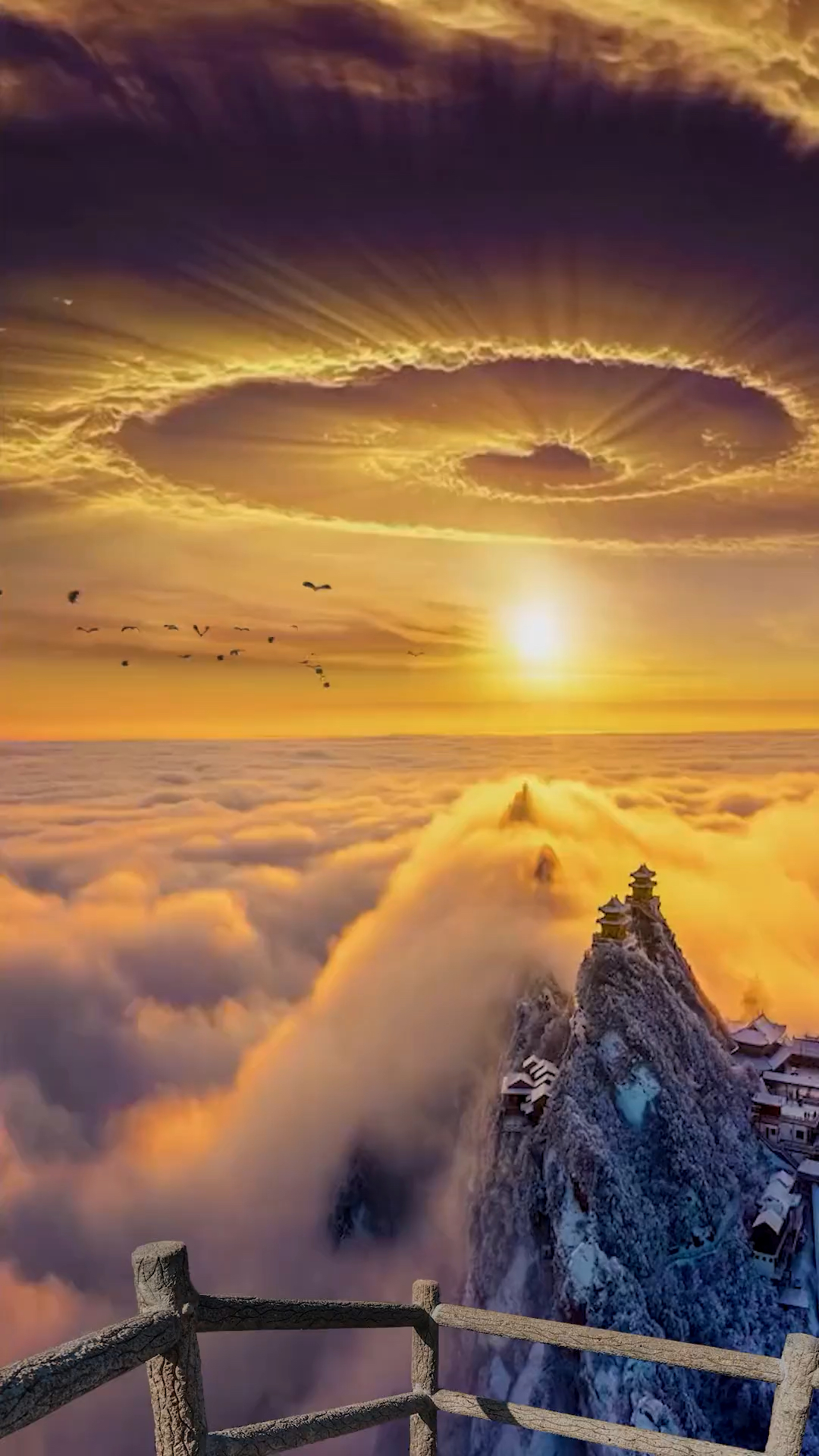 航拍#保持热爱,奔赴山海,山水万程,皆要好运.