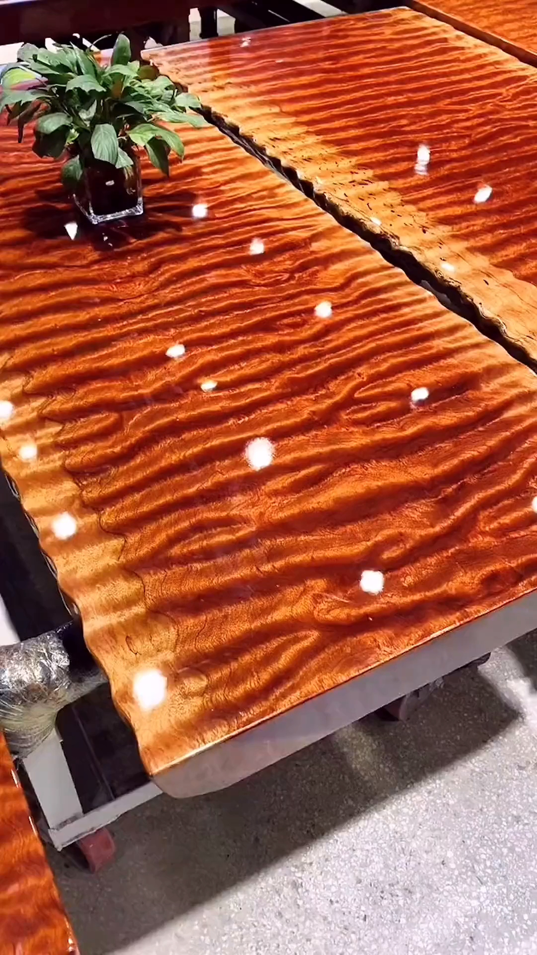 水波纹大板你心动吗实木大板