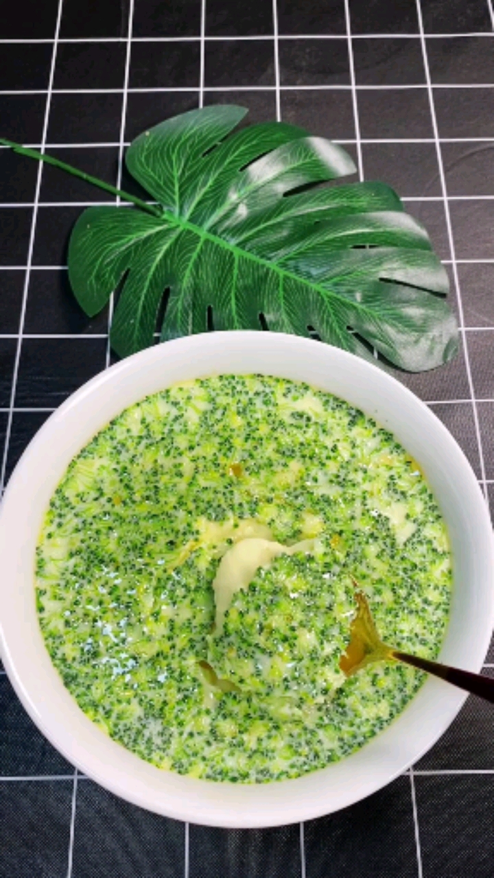 美食#西兰花蒸蛋