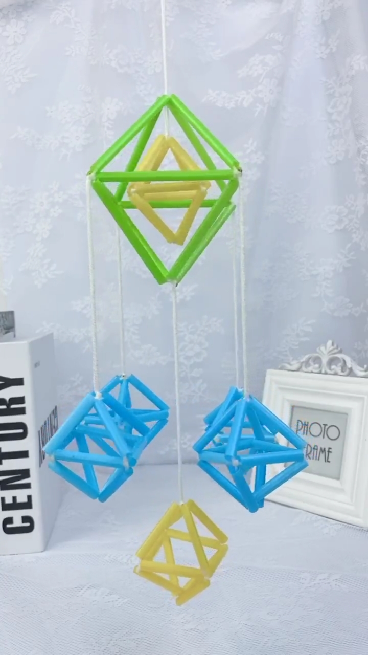 废物利用#捡了半个月的吸管,终于派上用场了