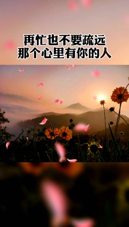 请好好珍惜对你好的人#再忙也不要疏远那个心里有你的人,再心烦也不