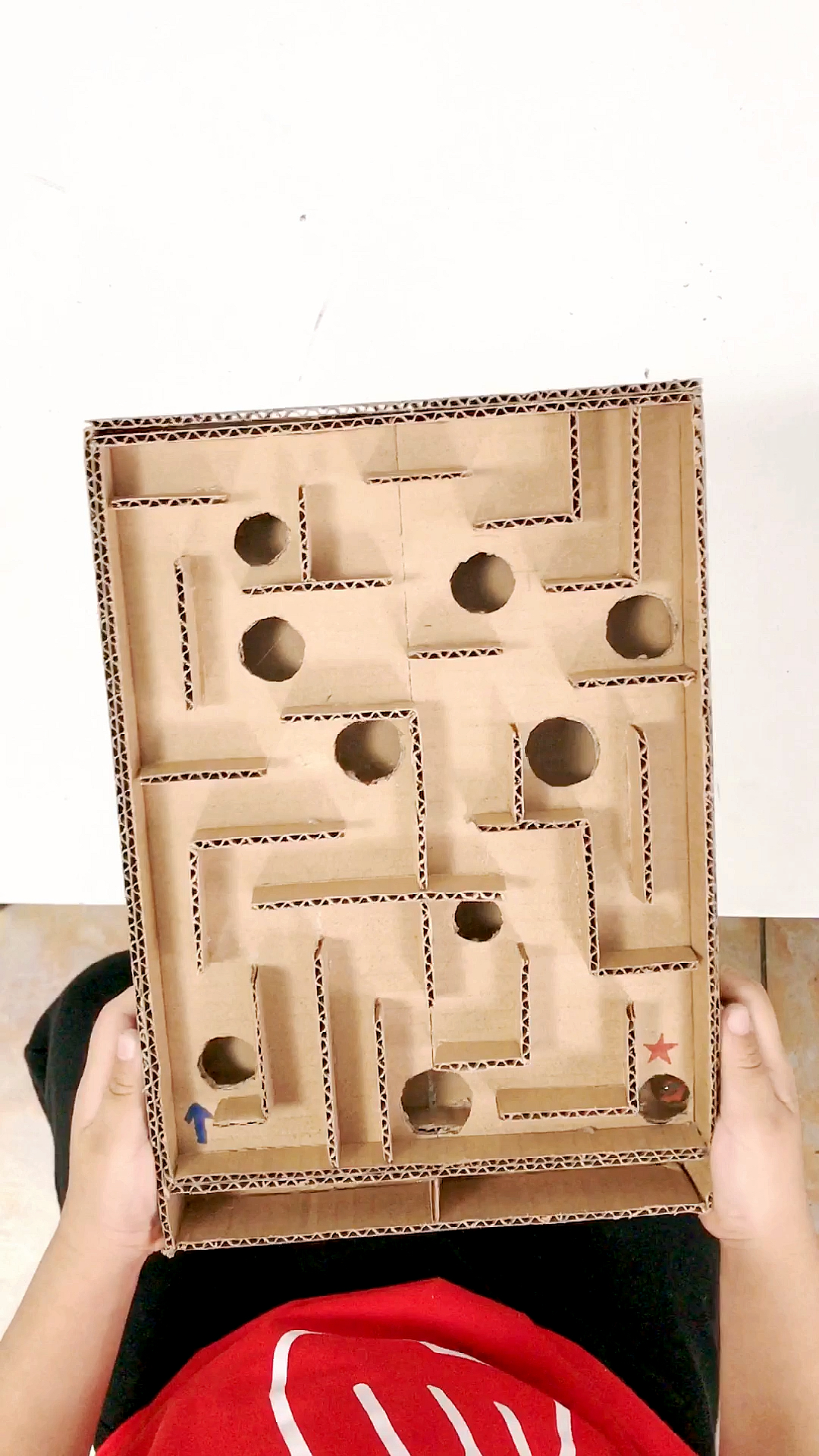 手工制作#弹珠闯迷宫