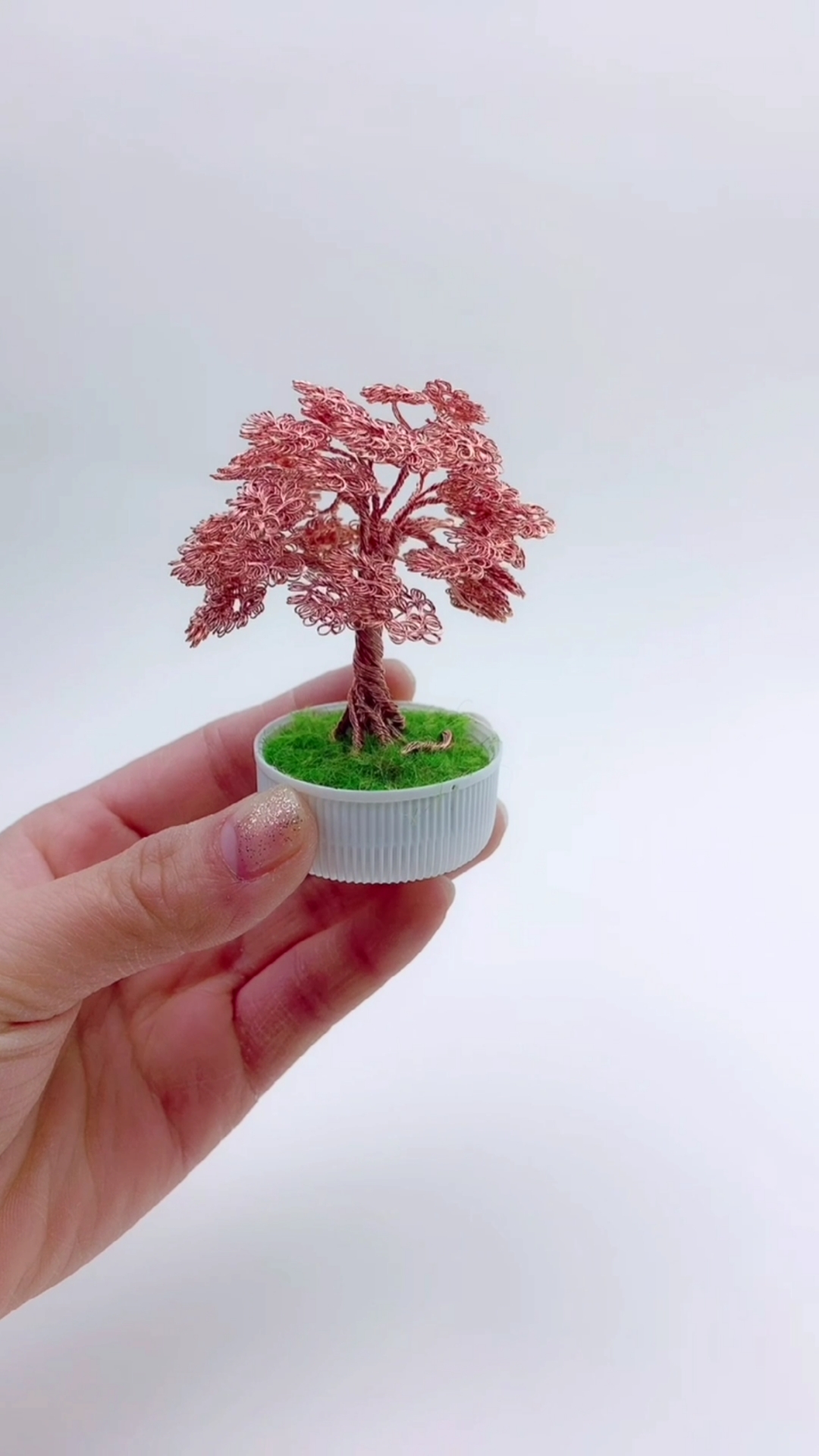 手工制作#一节废电线,一根牙签就可以做艺术品.