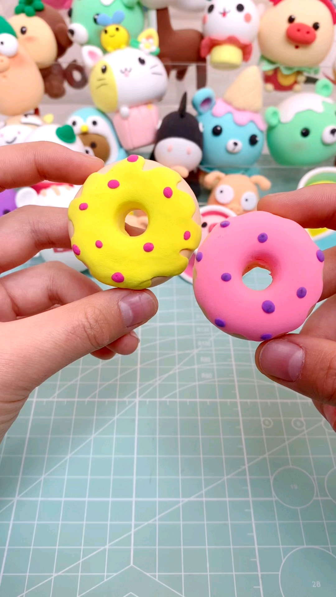 罗弗超轻粘土#据说女孩子们都爱甜甜圈