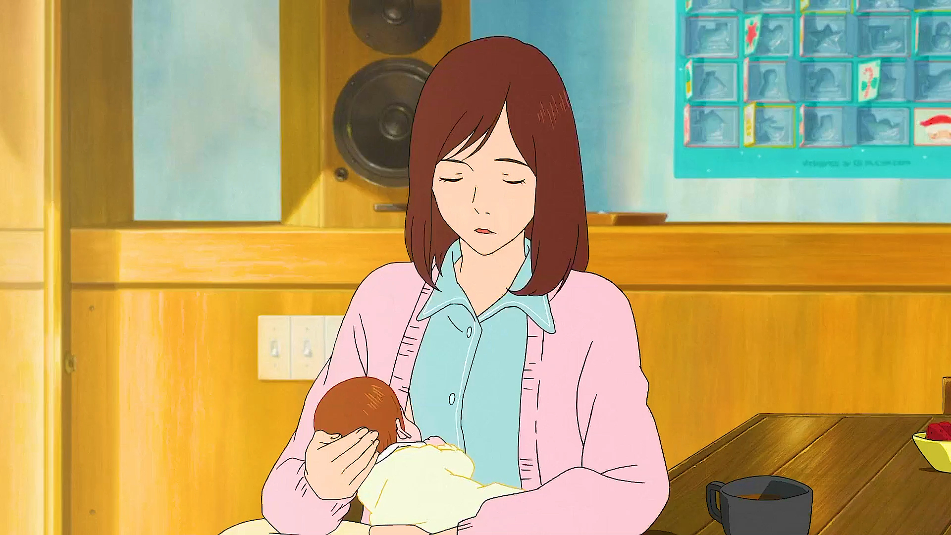动漫#生了孩子才知道你被生活的琐碎压到奔溃时孩子是抚平你创伤的人