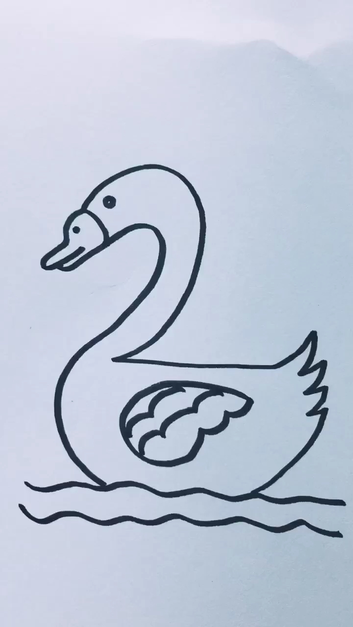 画画原来如此简单#学画大鹅