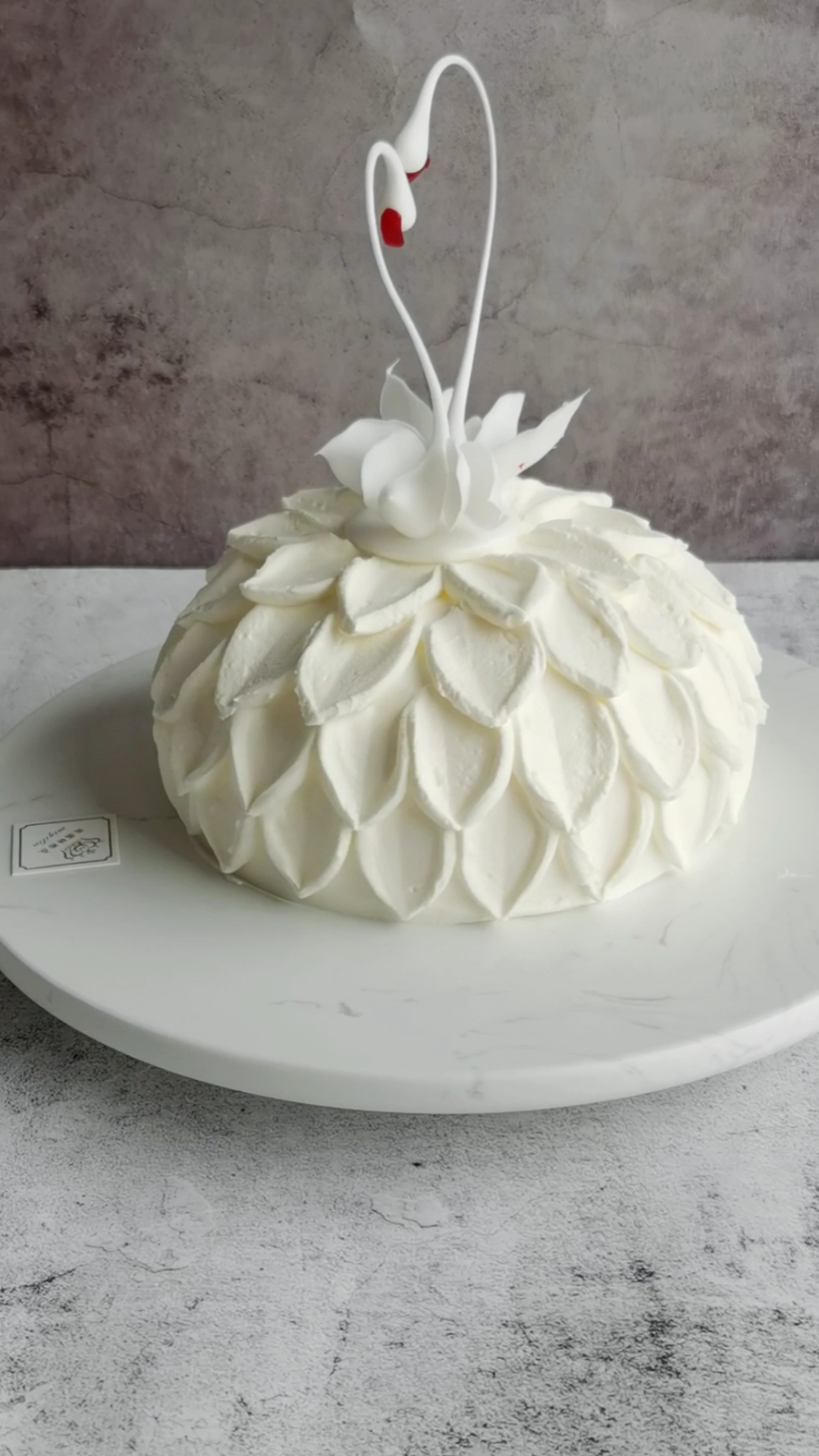 沈阳学西点#优雅白天鹅蛋糕,学会这一个小技巧就可以哦!